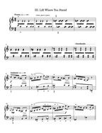Lift Where You Stand (solo piano)