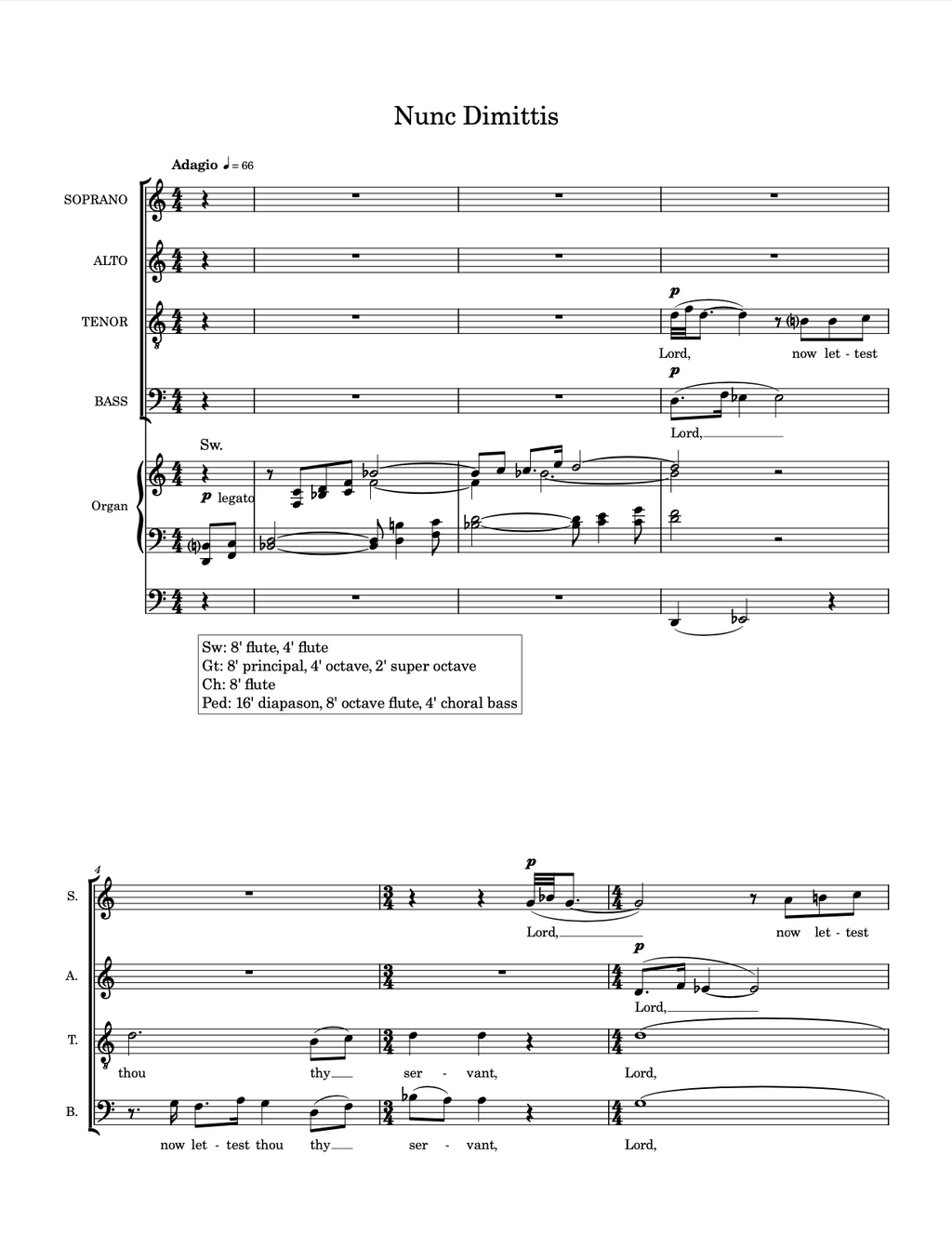 Magnificat & Nunc Dimittis (Holleman Service)