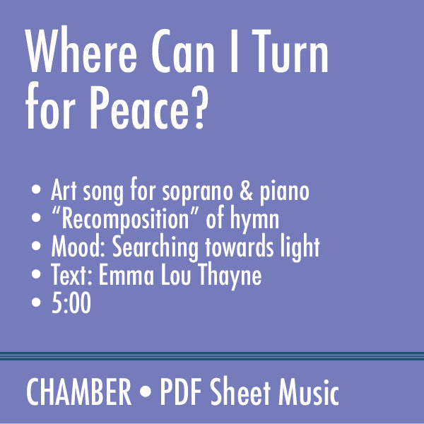 Where Can I Turn for Peace?