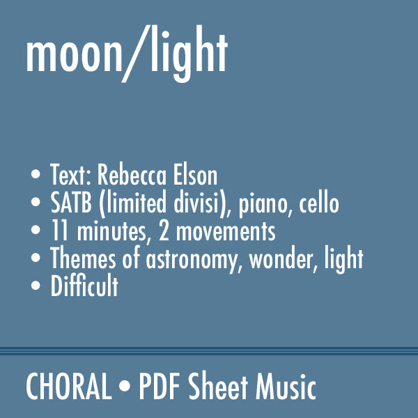 moon / light: two poems by Rebecca Elson