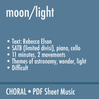 moon / light: two poems by Rebecca Elson