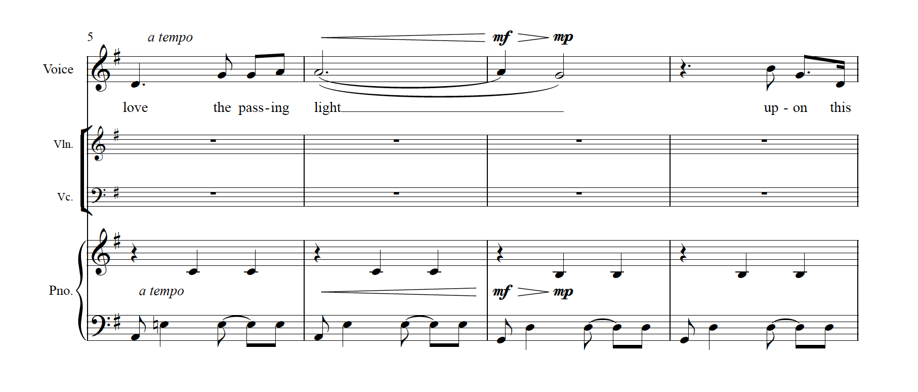 I Love the Passing Light